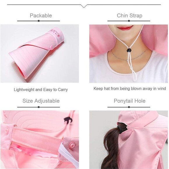 Outdoor bicycling climbing detachable sunshade sunhat ultraviolet-proof 1 Hat - Picture 8 of 16